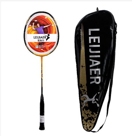 Vợt cầu lông Leijiaer sợi carbon nhẹ & mạnh chuẩn thi đấu [1 chiếc vợt] kèm bao đựng và quấn cán vợt